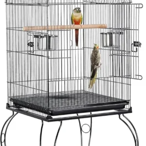 59-inch rolling open-top bird cage for {species}