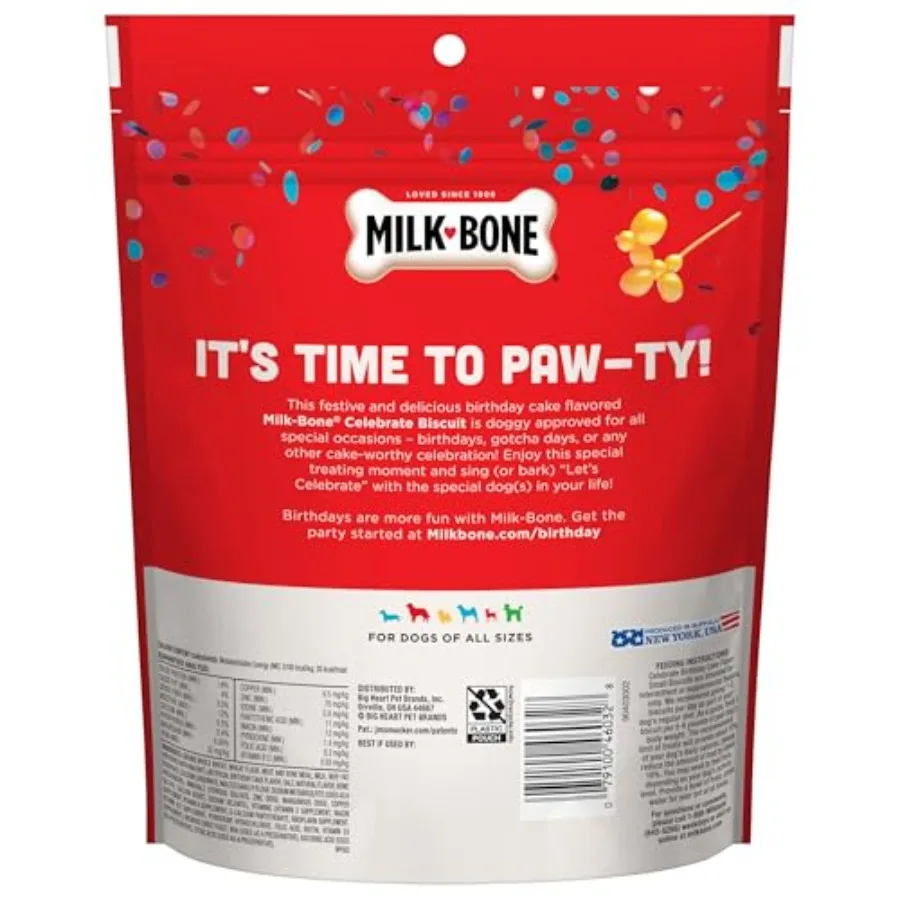 Celebrate Birthday Cake artificially flavored small dog biscuits in an 8 oz bag – view 3
