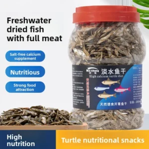 Freeze-dried freshwater fish treats for turtles, cats and small pets — 0.300 kg pouch