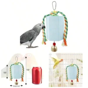 Bird Beak Grinding Stone, Parrot Chew Toys With Bells, Parakeet Toys, Cage Accessories African, Parrots, Budgies, Cockatiels,