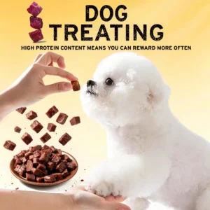 Photo of {title} — bite-sized beef jerky training treats
