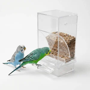 {product_title} - clear acrylic seed dispenser showing transparent reservoir and feed level