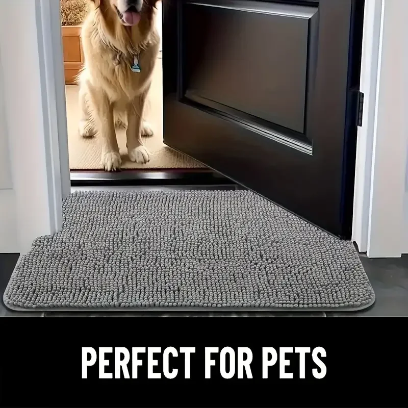 {title} — absorbent, non-slip microfiber mat for muddy paws – view 2