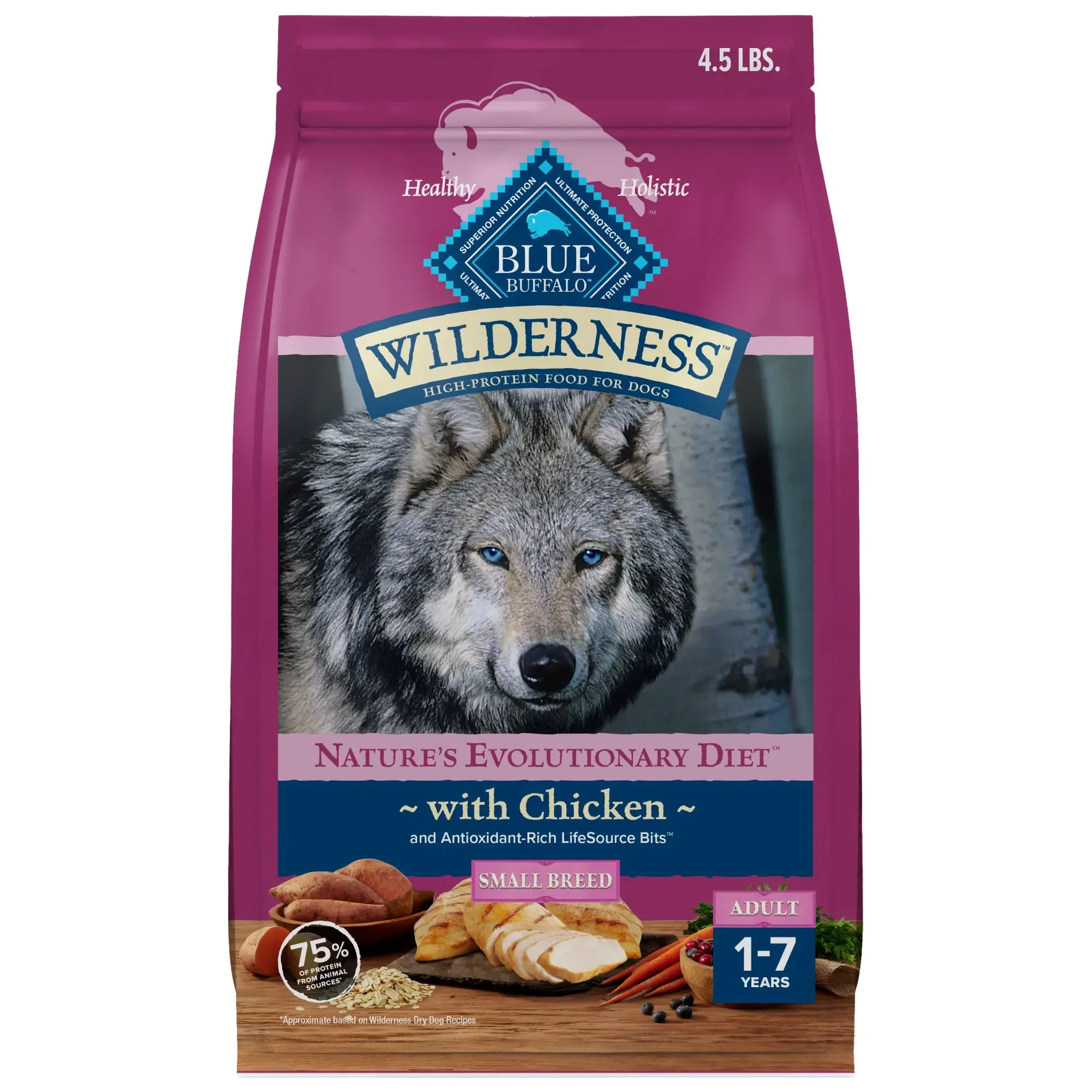 {title} — 4.5 lb bag with chicken and wholesome grains – view 4