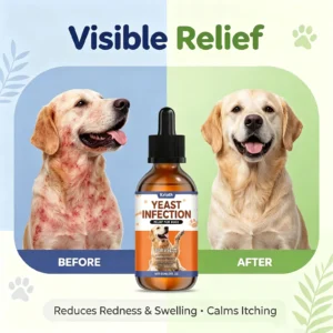 Dog Herbal Drops 60ml bottle on white background